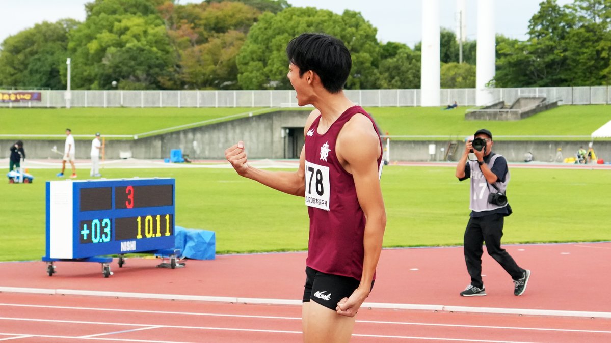 jaaf_official's tweet photo. ＼ ✦#U20日本選手権✦／
📹ライブ配信中⇒https://t.co/K3dyQTWu6I

◆男子100m 決勝（風：+0.3m/s）
1位🥇#松下碩斗
（静岡高・静岡）10秒11※大会新
2位🥈#片山瑛太
（市立船橋高・千葉）10秒35
3位🥉#篠崎博翔
（東海大・神奈川）10秒38

おめでとうございます🎉

✅大会ページ
https://t.co/lJhtcR4t7W
#JAAF #陸上