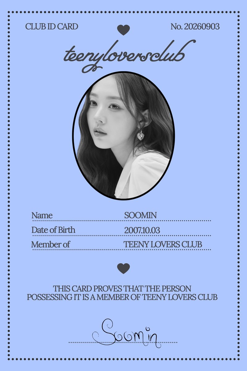 sillysoomin's tweet photo. Teman-teman teenyloversclub, datang ya ke pesta ulang tahunku yang ke-9 tahun!

Tanggal : 3 Oktober 2026
Jam         : 25.00 PM GMT+7
Alamat  : Dorm tripleS

Aku akan senang jika kalian datang, kutunggu yaa! https://t.co/YYvffXNInn