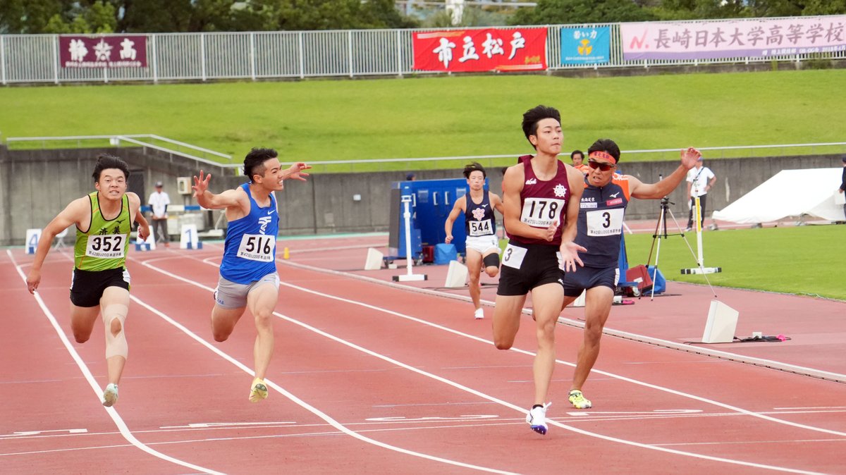 jaaf_official's tweet photo. ＼ ✦#U20日本選手権✦／
📹ライブ配信中⇒https://t.co/K3dyQTWu6I

◆男子100m 決勝（風：+0.3m/s）
1位🥇#松下碩斗
（静岡高・静岡）10秒11※大会新
2位🥈#片山瑛太
（市立船橋高・千葉）10秒35
3位🥉#篠崎博翔
（東海大・神奈川）10秒38

おめでとうございます🎉

✅大会ページ
https://t.co/lJhtcR4t7W
#JAAF #陸上