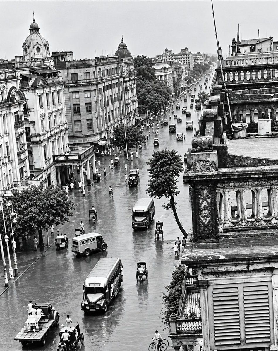 Banglar_Tintin's tweet photo. This was the old, real Calcutta before the Leftists formed their government in the 1970s and filled the city with illegal encroachers and beggars.

Encroached footpaths and dilapidated buildings are not its soul. The @BJP4Bengal government must restore the legacy of Calcutta through Kolkata.

If any Leftist opposes the government's reconstruction work for the city, they must be prosecuted strictly. @paulagnimitra1