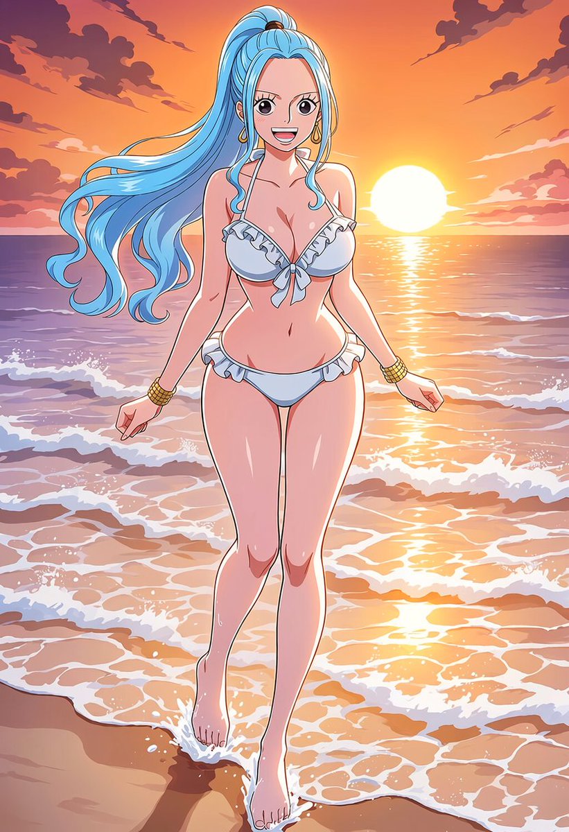 runo_ss's tweet photo. 夕日、きれいですね。
もう少しだけ一緒に見ていきませんか？

ネフェルタリ・ビビ / Nefertari Vivi
#ワンピース
#onepiece
SFW illustration, No nudity, no suggestive intent. https://t.co/3E55MIAutO