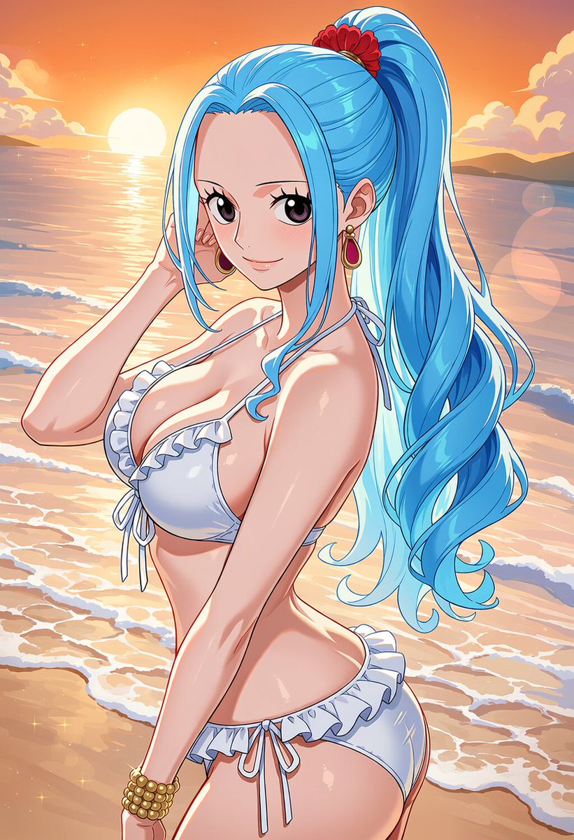 runo_ss's tweet photo. 夕日、きれいですね。
もう少しだけ一緒に見ていきませんか？

ネフェルタリ・ビビ / Nefertari Vivi
#ワンピース
#onepiece
SFW illustration, No nudity, no suggestive intent. https://t.co/3E55MIAutO