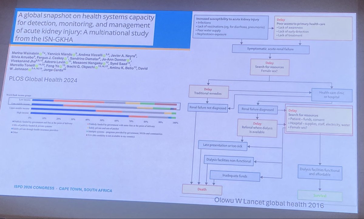 valerie_luyckx's tweet photo. Bottom line on AKI by @BrettCullis at @ISPD1 
AKI affects the young on LMICs
Most die because they cannot get timely care
Treatment for AKI saves lives, restores livelihoods
Must be funded https://t.co/o3p86G5Z1M