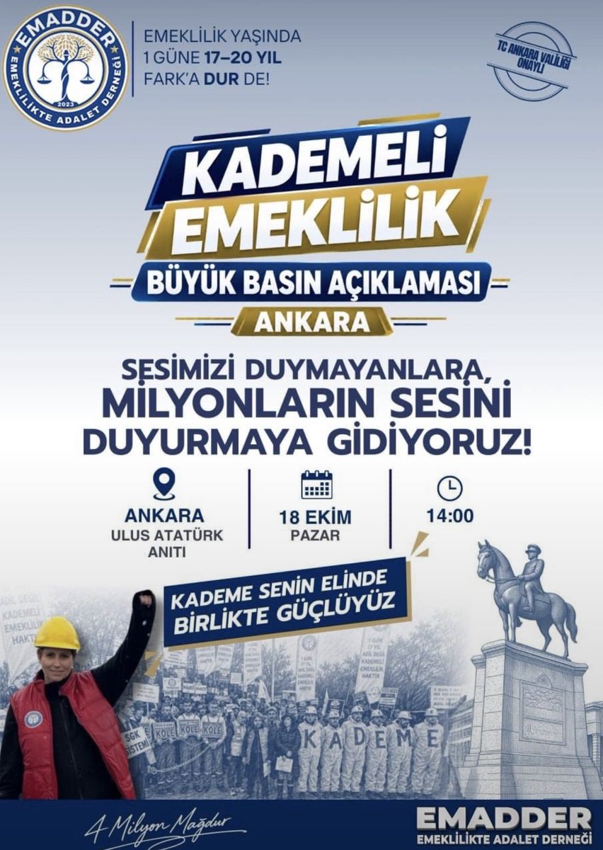 TubiEmad's tweet photo. Sesimizi Duymayanlara,

Görmemezlikten Gelenlere,

Anlamak İstemeyenlere,

Milyonların Sesini Duyurmaya 
Gidiyoruz ‼️‼️

@EmadDernegi
#KademeMeclisinişi https://t.co/NUPx1521F3