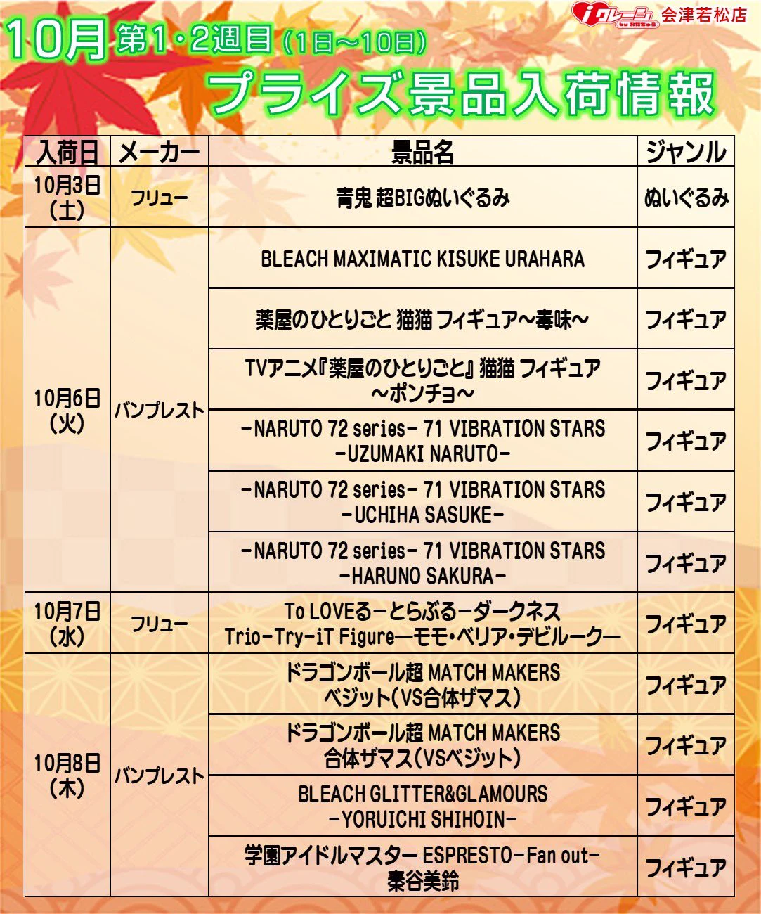 iクレーン会津若松店 東北最大級クレーンゲーム専門店 on X: 