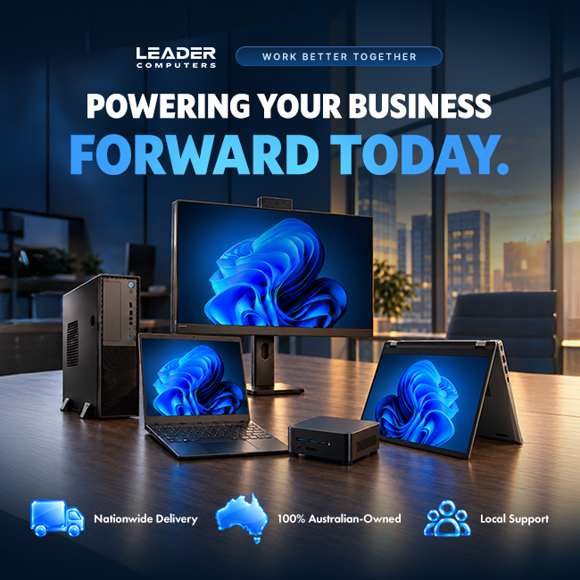 LeaderComputers's tweet photo. Business PCs are only part of the story.
LEADER Computers backs its range with nationwide delivery, 100% Australian ownership and local support.
Built here. Supported here.
#LEADERComputers #AustralianOwned https://t.co/1pgtqQBZTu