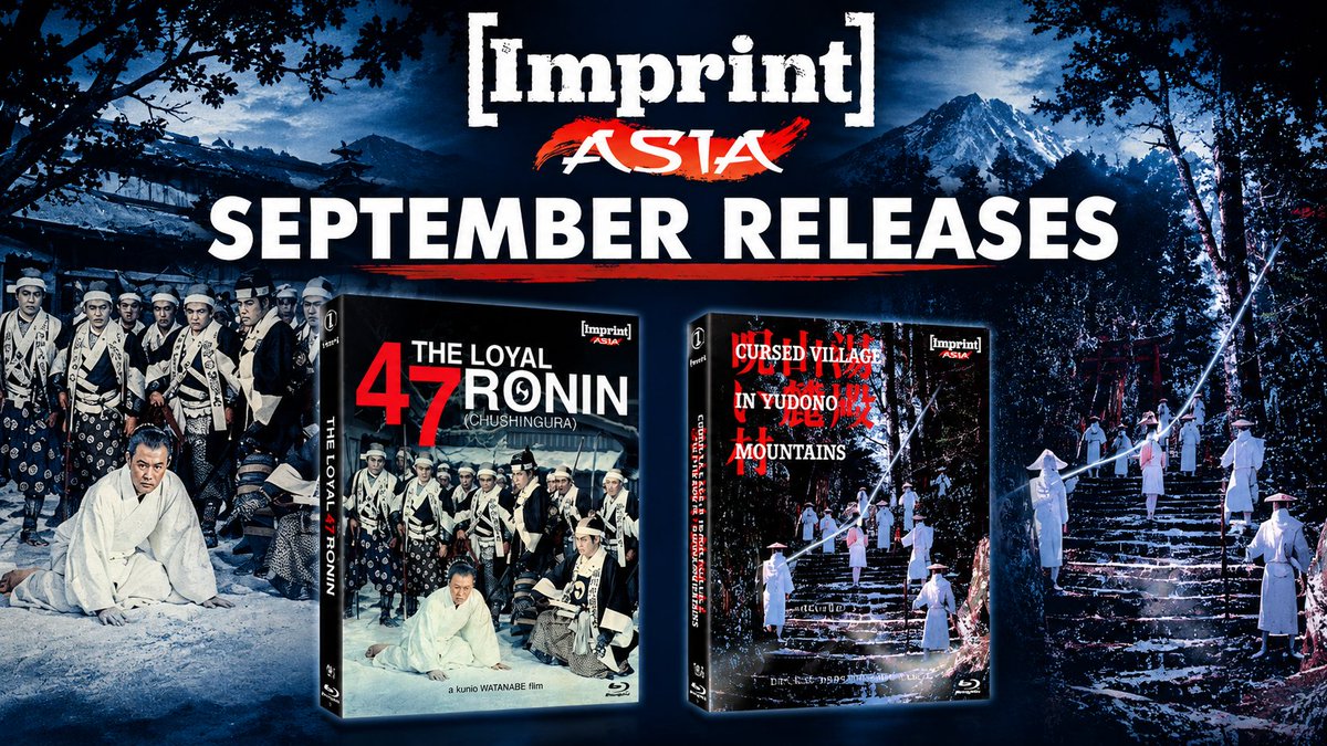 AmphlettReviews's tweet photo. Huge thanks to @imprint_films  and @viavisionent  for sending over their Japanese cinema line-up, featuring Cursed Village in Yudono Mountains (1984) and Chushingura: The Loyal 47 Ronin (1958).

Officially released from 28th September 2026 
https://t.co/slSUAzE6bW https://t.co/tZ407ECAnG
