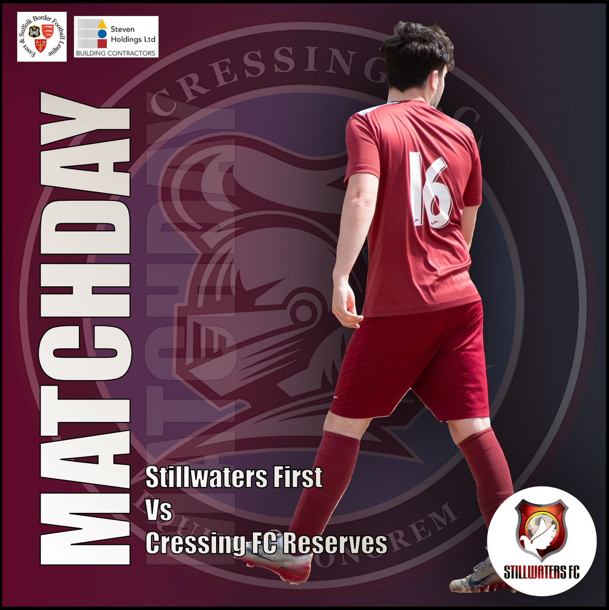 CressingFC's tweet photo. Match Day!💥

Cressing Reserves are away as we travel to Stillwaters First in our next season game.

Check out the team selection!

KO – 15:00⏰

See you there! ⚽️💪

📸 @jakedaleyphotography

#CressingFC 
#StevenHoldingsLTD
#UTC https://t.co/xQsDh0T4xo
