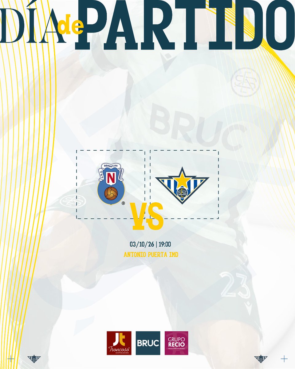EstrellaSACF's tweet photo. 🔷 𝗗𝗜𝗔 𝗗𝗘 𝗣𝗔𝗥𝗧𝗜𝗗𝗢 | 𝗔𝗡𝗧𝗢𝗡𝗜𝗢 𝗣𝗨𝗘𝗥𝗧𝗔 𝗜𝗠𝗗

Hoy toca salir a competir fuera de casa. 🚌

📅 03/10/26 | 19:00
📍 Estadio Antonio Puerta IMD

Aunque juguemos lejos, os sentimos cerca. ¡Vamos equipo! 💙

#NosMueveElCorazon https://t.co/liNTyI1daj