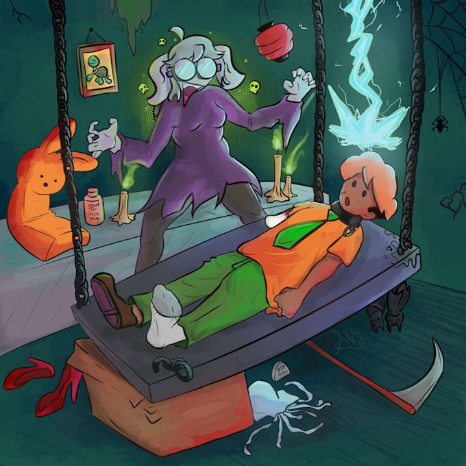 SocGrowths's tweet photo. Where are the furries at? 
Get a custom Halloween art for your fursona. 
 #halloweenart #furryartㅤㅤㅤ https://t.co/xE4ZkjvKno