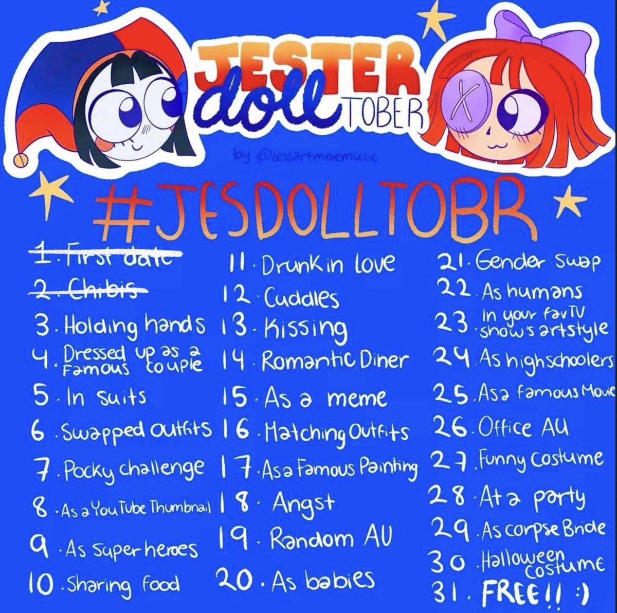 DropsRaiin's tweet photo. 2nd is og sketch lol
#JESDOLLTOBER #ragapom #jesterdoll https://t.co/Ymq3nl4D0s