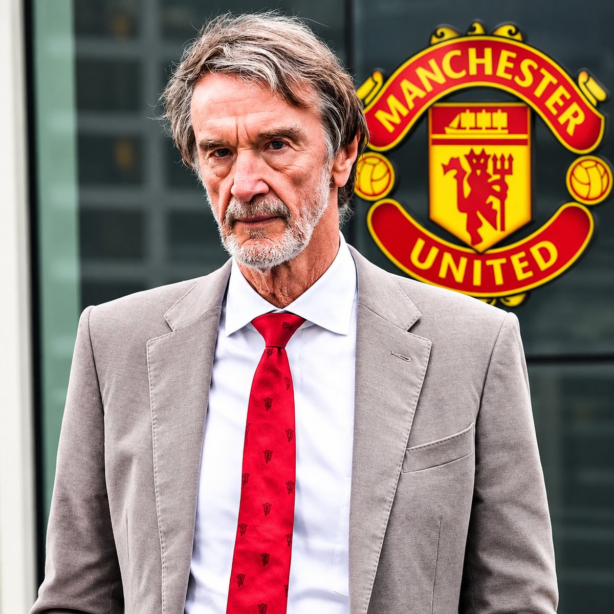 ThePitchLine's tweet photo. 🚨🔵🛑Sir Jim Ratcliffe on Manchester City financial breaches allegations.👀

🗣️Ratcliffe:​ "Let’s call a spade a spade, shall we? You look across town and you see this glittering empire, but the foundation is built on absolute financial fiction. We at Manchester United, for all our recent faults and boardroom incompetence over the last decade, generate our revenue because half the globe genuinely cares about the badge."

🗣️"City claim to have out-earned Real Madrid and United commercially, yet they play in a stadium they can barely fill for a Champions League knockout tie. It’s an insult to the intelligence of every football fan in the country."

🗣️"​If you run a petrochemical company and cook the books to artificially bankrupt your competitors, the government steps in and people go to prison. In football, apparently, you just get to hire a fleet of lawyers and parade around on an open-top bus for ten years." 

🗣️"The Premier League has to stop tiptoeing around this issue like a frightened child facing a state-backed bully."

🗣️"​If those 115 charges are proven and frankly, the sheer volume of smoke tells you exactly where the fire is a Nine Hundred-million-pounds fine or a temporary points deduction is a sick joke."

🗣️"You don't dock points. You strip the titles, you wipe the records, and you send them down to the National League where they can learn to balance a legitimate ledger against Halifax Town. Anything less is a permanent, terminal stain on the integrity of English football."

🗣️"I, for one, am entirely finished pretending their 'treble' wasn't bought on credit they never legally possessed."