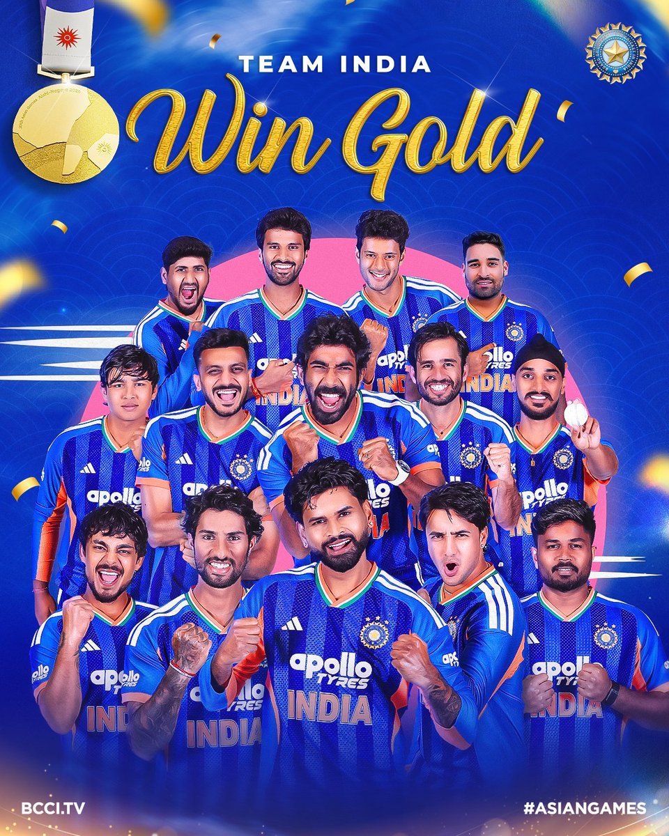AshishKarpenter's tweet photo. India clinch gold 
#AsianGames https://t.co/hk3zHcxaIB