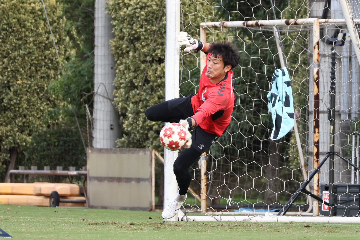 jef_united's tweet photo. 【ユナパレポ情報📝】
＃66
「いついかなる時も」

今日の1枚は #岡本享也 選手📸
日々の積み重ねを証明するプレーでゴールを守ります🧤🥅

本編の���半ではトレーニング後のランチの様子もご紹介🍚✨️
　
🐶#ユナパレポ を楽しむならUnited Online Plus💻📱
https://t.co/eCJJXH8Foa

#jefunited https://t.co/pvei74JucN
