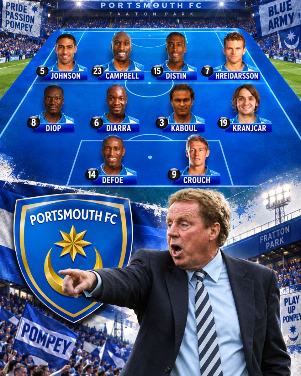 FootballFunnys's tweet photo. This Portsmouth side from 2008 was peak Barclays 🤩🏆

Easily one of the most enjoyable Barclays teams to watch 👍 https://t.co/V87o19ec93