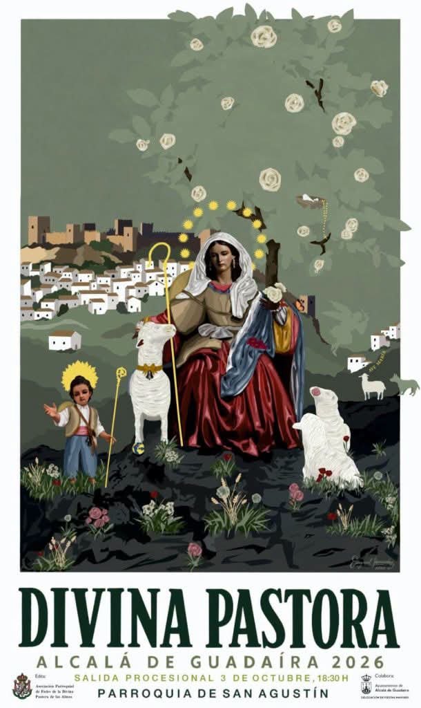 HdadPastora_Sf's tweet photo. #PASTOREÑOS | Nos unimos a la alegría de los pastoreños de @PastoraAlcala , que en la jornada de hoy procesionan a la Divina Pastora. 

Desde San Fernando, enviamos nuestros mejores deseos en esta celebración pastoreña.

Que la Santísima Virgen bendiga sus calles. https://t.co/EaAYiLJ4ML