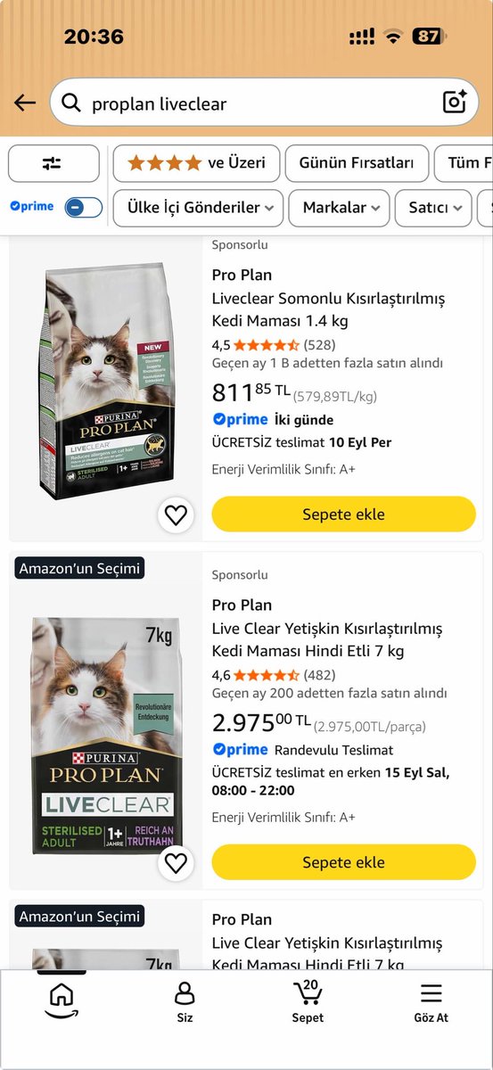 vonavin's tweet photo. @ysfrsn 3 ay önce bana da astım tanısı kondu. Gerekirse kendimi solunum cihazına bağlarım yine de kedimi evden yollamam. Çözümü de çok basit
Şu mamadan alıyorsun 2 hafta sonra bi sıkıntı kalmıyor. Bitti. https://t.co/dJz74akPyv