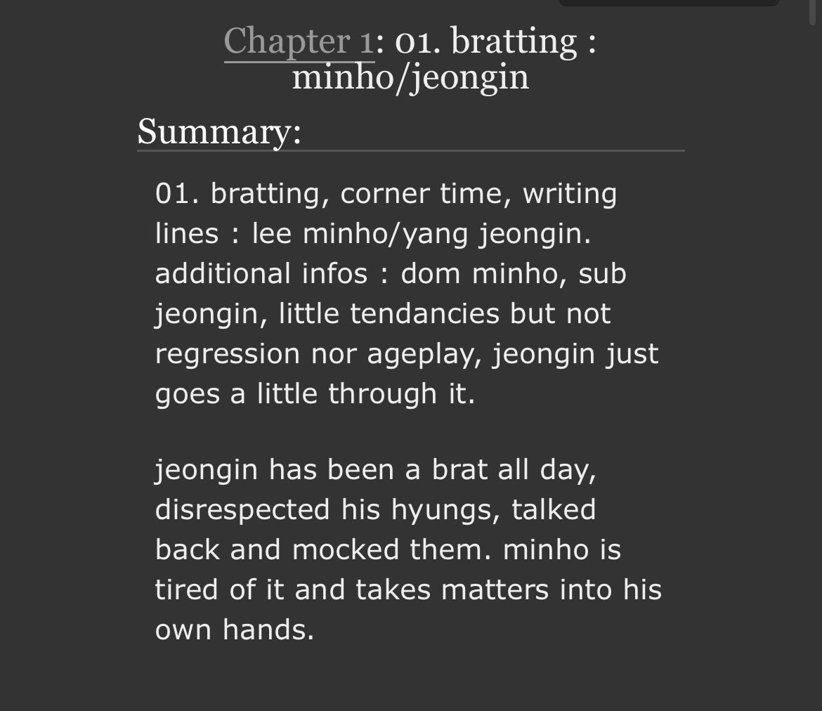 slipperyhrt's tweet photo. day one : 

⛓️bratting, corner time, writing lines
⛓️dom mnh/sub jgn
⛓️1,6k words

🔗 https://t.co/mPLpsJKupI https://t.co/sgt1xGQ33d