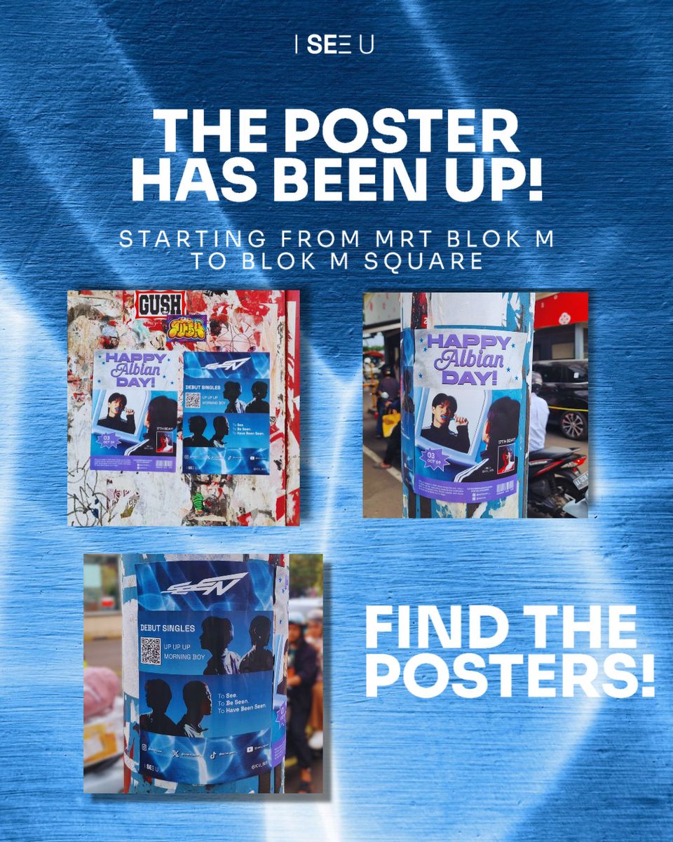 ICU_925's tweet photo. The Poster Has Been Up! For @seenbyseen__ 💙

If you found the posters, kindly tag us and use hastags below:

Debut Poster Hastags: 
#UpUpUp #SEEN_UpUpUp #MorningBoy #SEEN_MorningBoy 

Albian's Bday Hastags: #HappyAlbianDay #Happy17thBdayOurSunsetBoy

#SEEN #DANDY #JASON #ALBIAN #NOEL