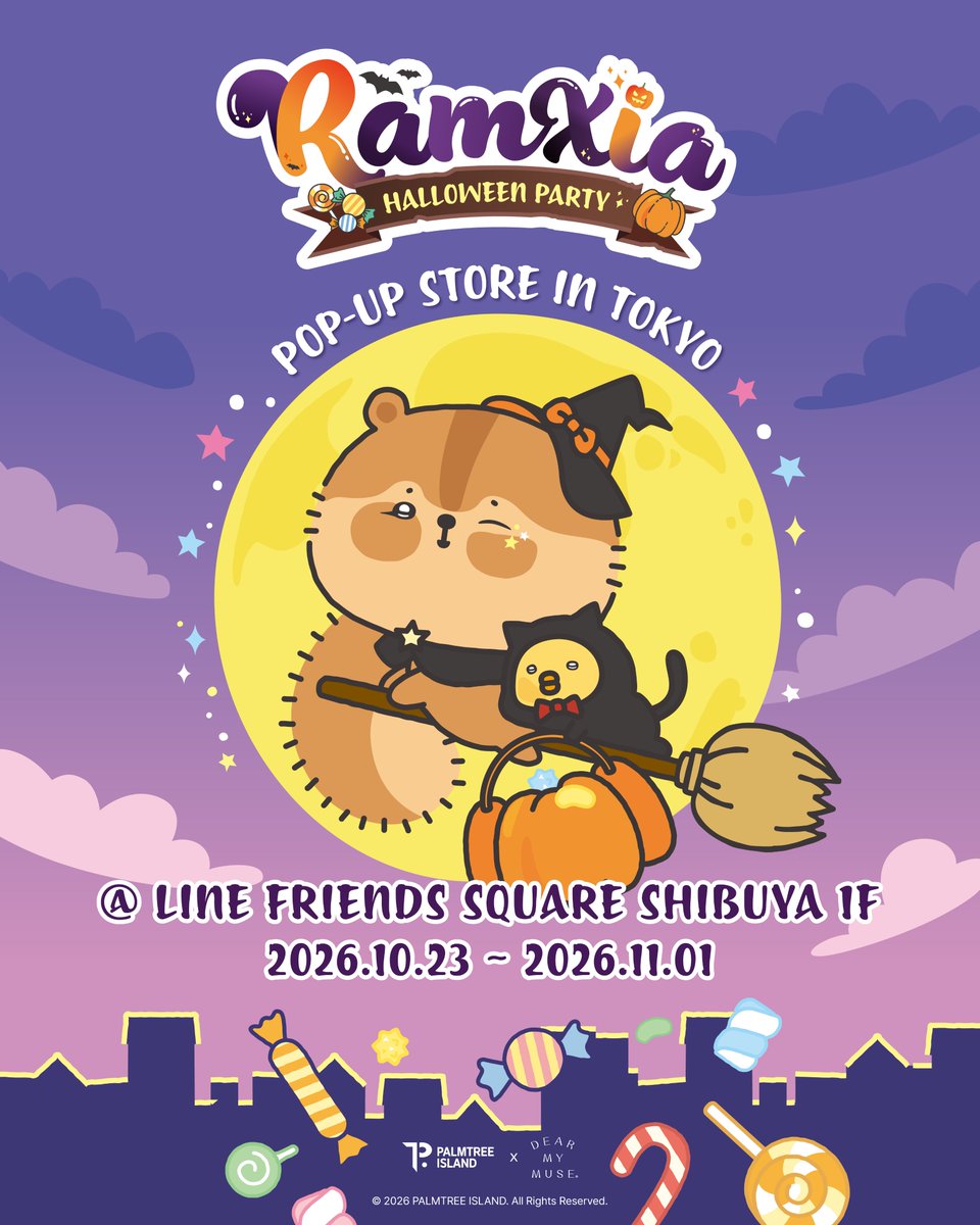 dearmymuse_foru's tweet photo. #김준수 #XIA 
#KIMJUNSU #ジュンス #金俊秀

🎃 RAMXIA HALLOWEEN PARTY🎃
POP-UP STORE in TOKYO

📍LINE FRIENDS SQUARE SHIBUYA 1F
🗓️ 2026.10.23~2026.11.01

#람샤 #RAMXIA https://t.co/FR3ykspFmj