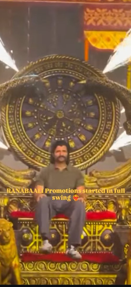 CHINTUU786's tweet photo. Full Swing promotions 🌋🌋🖤💥
#Ranabaali https://t.co/DAG3MMGdOc