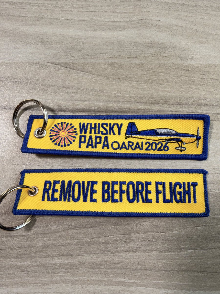 JMASU24's tweet photo. 『Whiskey Papa Airshows2026』
海上自衛隊徳島航空基地祭
明日4日はついに本番です！
格納庫内にチームブースを開設します。
チームWPは限定パッチとキーチェーンを販売します。
【パッチ¥2,000】
【キーチェーン¥1,500】
パイロットによるサイン会も行う予定です！是非遊びにいらして下さいね！
#ウイスキーパパ
#徳島基地
#徳島基地航空祭