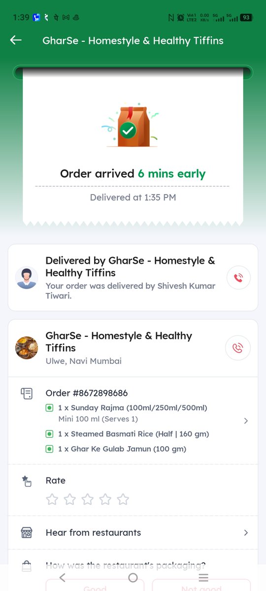 Amit84497773's tweet photo. @zomato @zomatocare I ordered from one of the restraunts named gharse from zomato, see the quality of there food @Tukaram_IndIAS sir. There was a dead cockroach in the rice. What kind of food these guys are serving ? This is really a serious issue. https://t.co/LLnoTLZ9Fi