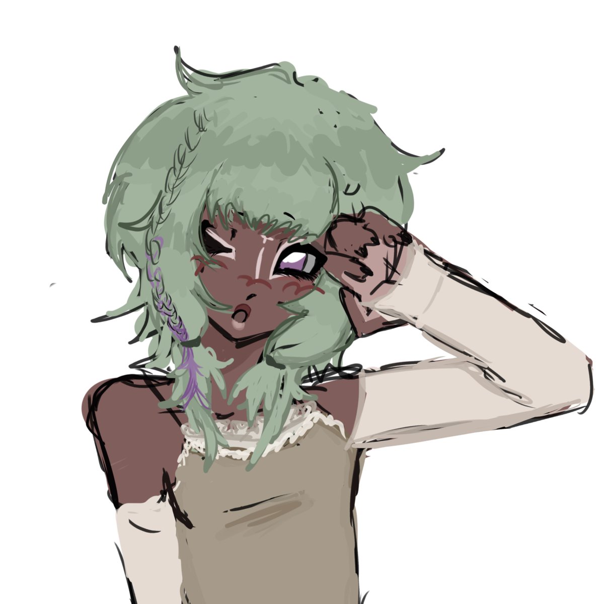 drellahiori's tweet photo. BLASIAN NENE IS THE ONLY RIGHT NENE I LOVE YOU ANON. Actuslly this is how i normally draw nene so like thereu go i had to drop in my own hcs for nene https://t.co/aC8wIxGBfa
