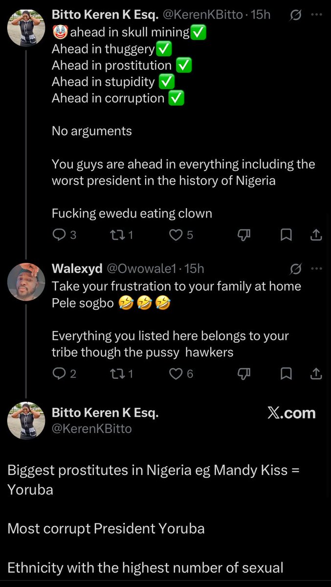 josh_olonade's tweet photo. “Why are young people so tribalistic?
It is mind blowing”😅

The worm self diagnoses, I wonder what senile minds were responsible for your upbringing, cos tbh, I thought no Parent taught their kids to hate Yorubas. 

If these are the dudes who so badly want GRV as Governor, I can only be glad that they won’t get what they want.