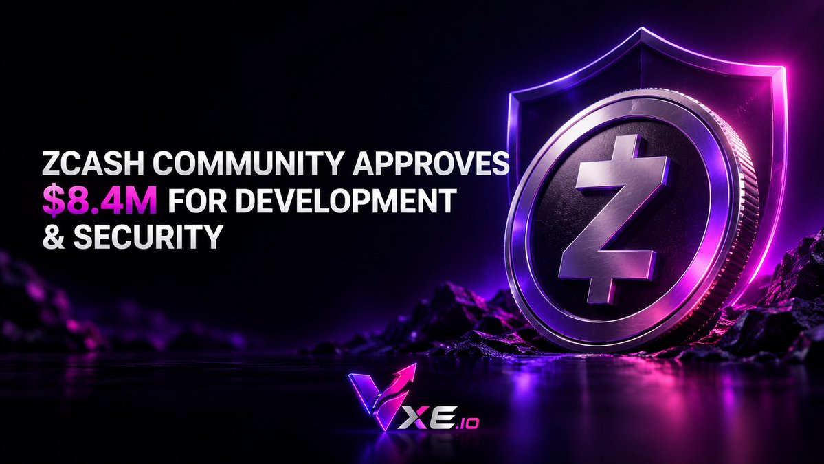 swapvxeio's tweet photo. Zcash Community Approves $8.4 Million in Development and Security Funding

ZEC holders approved approximately $8.39 million for 17 proposals in a community vote on October 1, 2026. The funding includes rewards for identifying a critical security vulnerability and contributions to Zcash’s core protocol development.