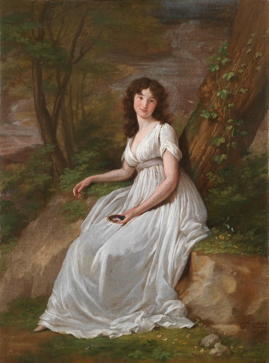 margoduchampdl's tweet photo. Omg, just found this old painting of me, the brush adds ten pounds I swear https://t.co/j1xAOq9EwM