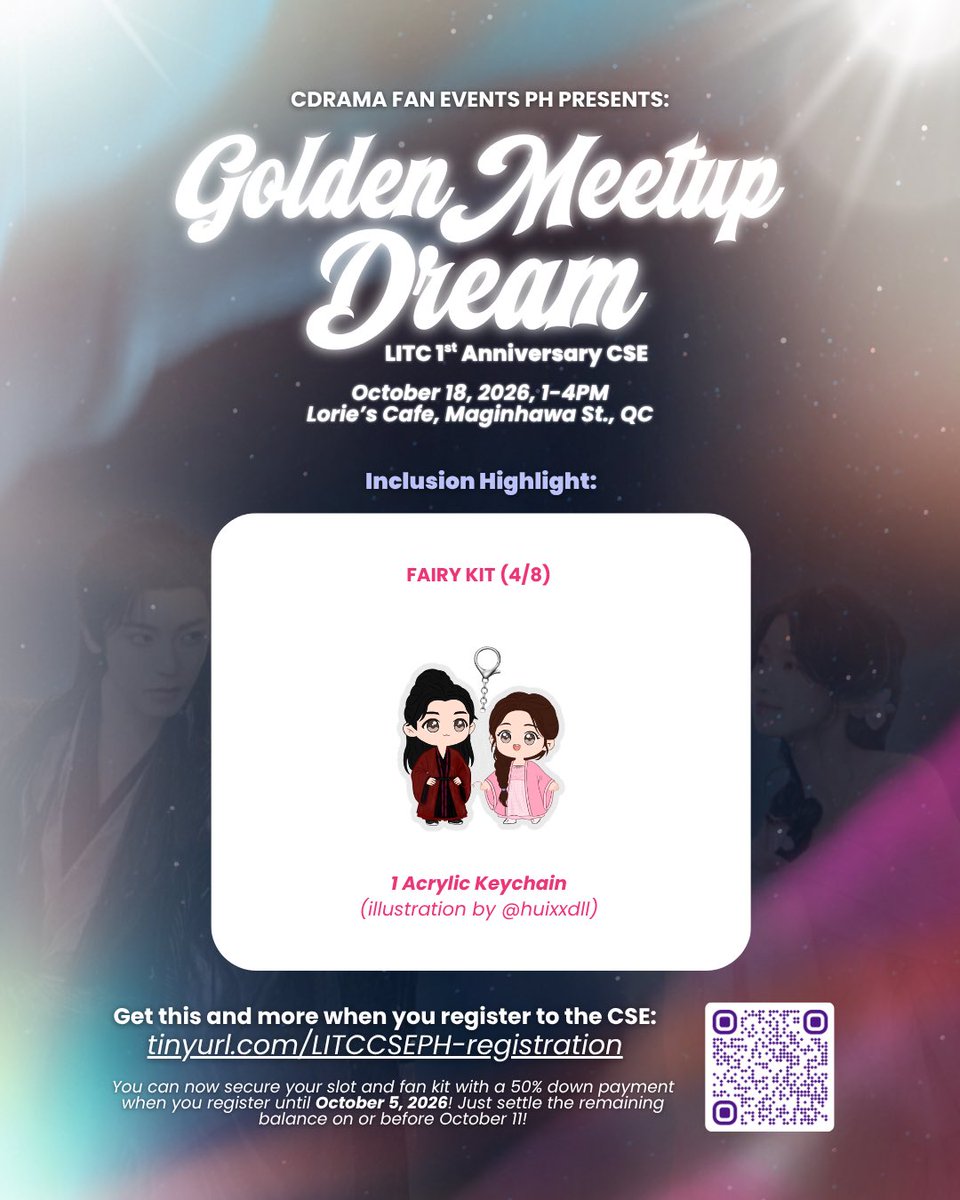 cdramaevents_ph's tweet photo. 🌌 INCLUSION HIGHLIGHT 🌌

Mingzai so cute you wanna carry them as a keychain!😭🤏🏻

Secure your slot in #GoldenMeetupDream: LITC Anniversary CSE w/ any of our kits: FAIRY (Basic), IMMORTAL (Premium), or HEAVENLY (All merch)!
🔗 https://t.co/da1pjOhc4q

#LoveInTheClouds #LITCCSEPH https://t.co/BsKfl8iXSX