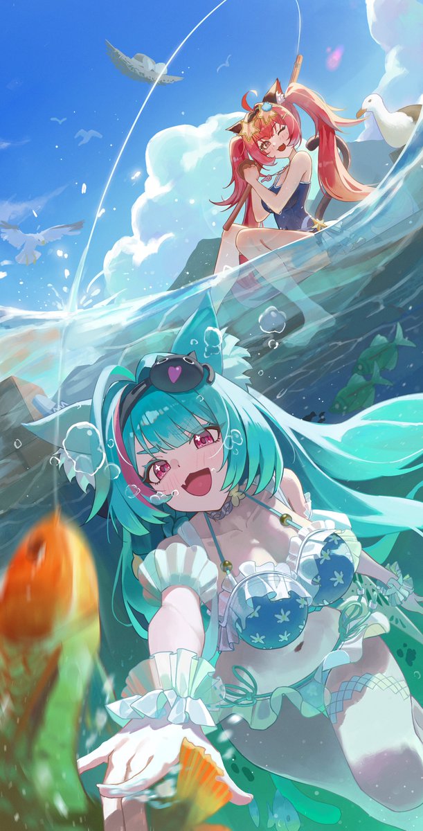 _Re_Ga's tweet photo. 今年の夏の絵 https://t.co/mAMDmMWfad