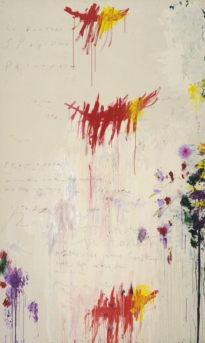 artisttwombly's tweet photo. The Four Seasons: Spring, Summer, Autumn, and Winter #artbots #twombly https://t.co/R9tQ6t2uqB