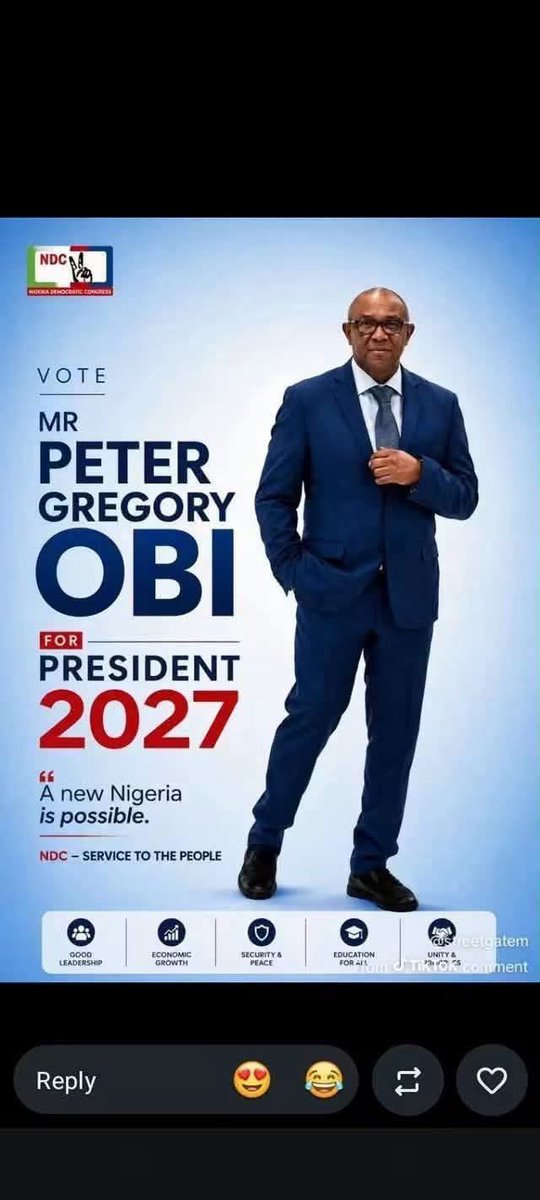 Alphabeet2's tweet photo. We cannot continue in this path of self-centered policies of Tinubu. Where the rich are subsidized with new 150 billion jet, the senators and reps with 160 million SUV etc while the subsidy that affects the common man is removed. Obi is the next president to right these wrongs. https://t.co/2PFyLpWnxt