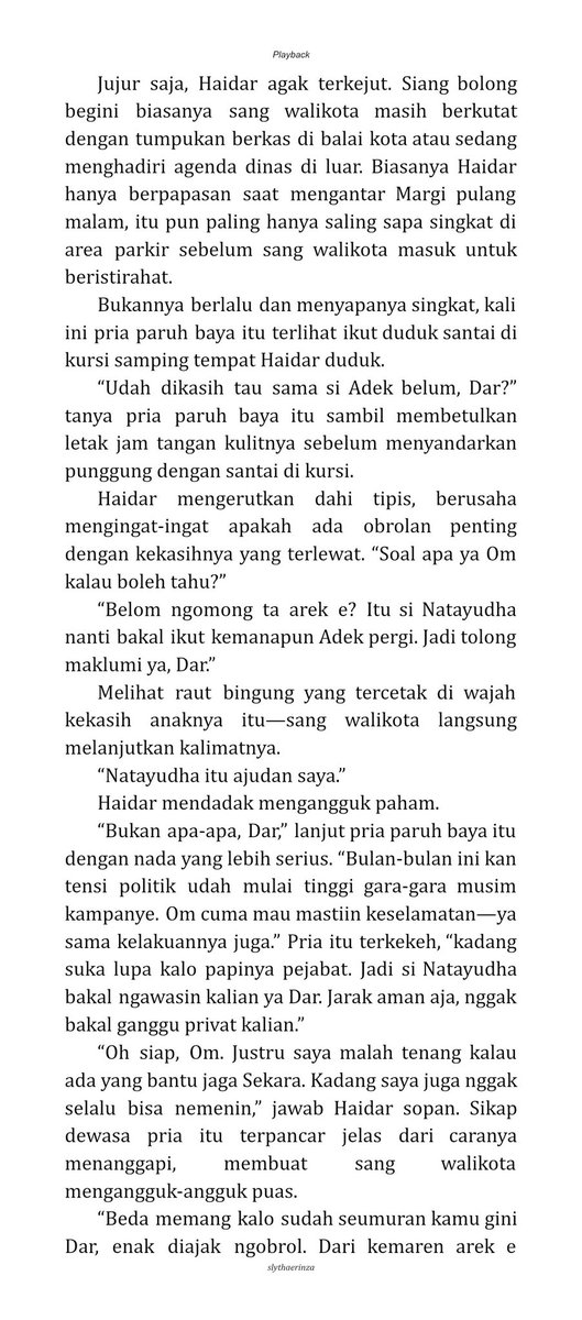 slythaerinza's tweet photo. 442.] Makin akrab
(Caranya memuji dan menggali mirip siapa gitu nggak? Hahaha) https://t.co/oQJN5qPynn