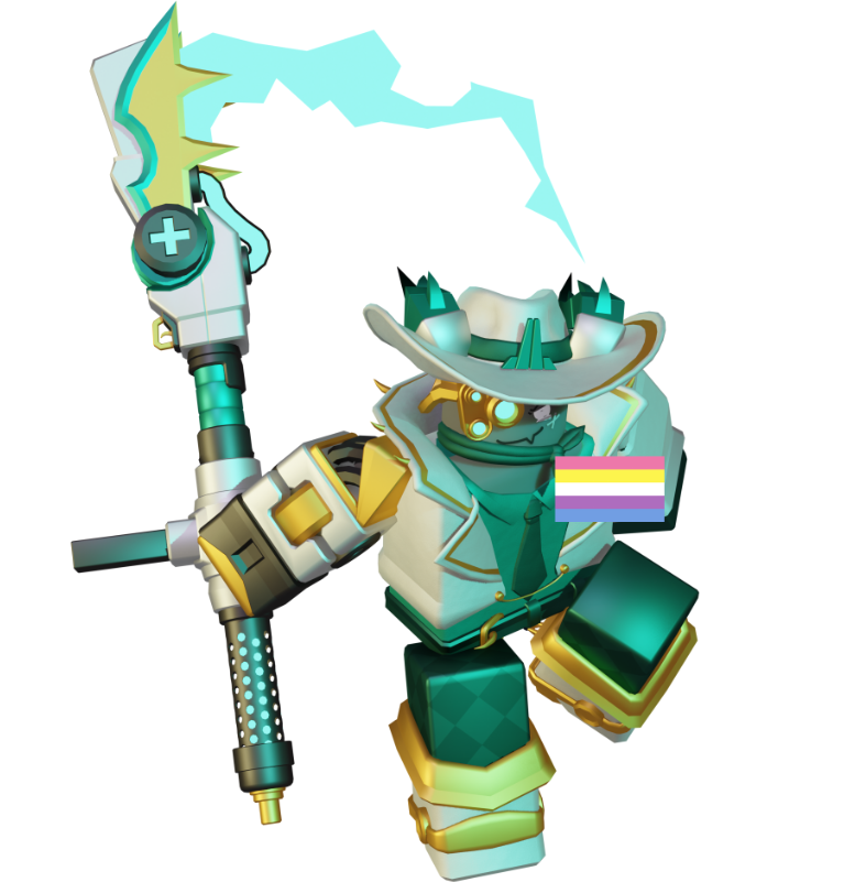 _swordling's tweet photo. if slingshot is transgear then scythe is bigear (bigender) think about guys, think about it https://t.co/GQYHQ8ZQCl