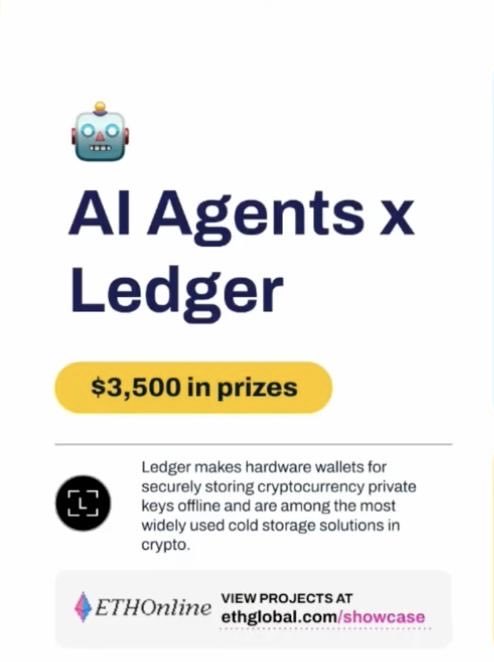 chaturvedi97's tweet photo. We won a Ledger bounty at the ETHGlobal Online Hackathon! 🏆

Had an amazing time building this with my co-founder @GORANIAKARAN at @CryptoKarigar.

Lots of building, debugging, learning, and a few late nights - always feels great when the hard work pays off 😄

Thanks @Ledger and @ETHGlobal for the opportunity!

On to the next build 🚀