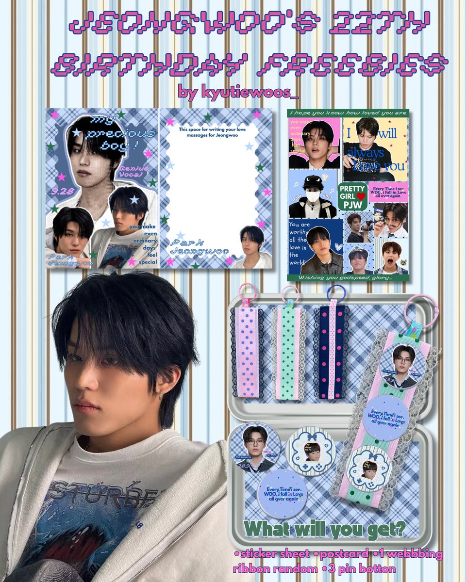 kyutiewoos_'s tweet photo. JEONGWOO’S 22TH Birthday Freebies
by @kyutiewoos_ 

⭐️limited qty ‼️
⭐️1 akun 1 set 
⭐️co by 🍊 (10.900 no rf)
⭐️tulis usn x di notes 
⭐️link dibuka 10.10 🕥 21.00
⭐️RT&amp;LIKE appreciated 
⭐️uwoos &amp; teume only 🤍

Tidak ada sesi tag 🙏🤍 https://t.co/3nCsNcEqGs