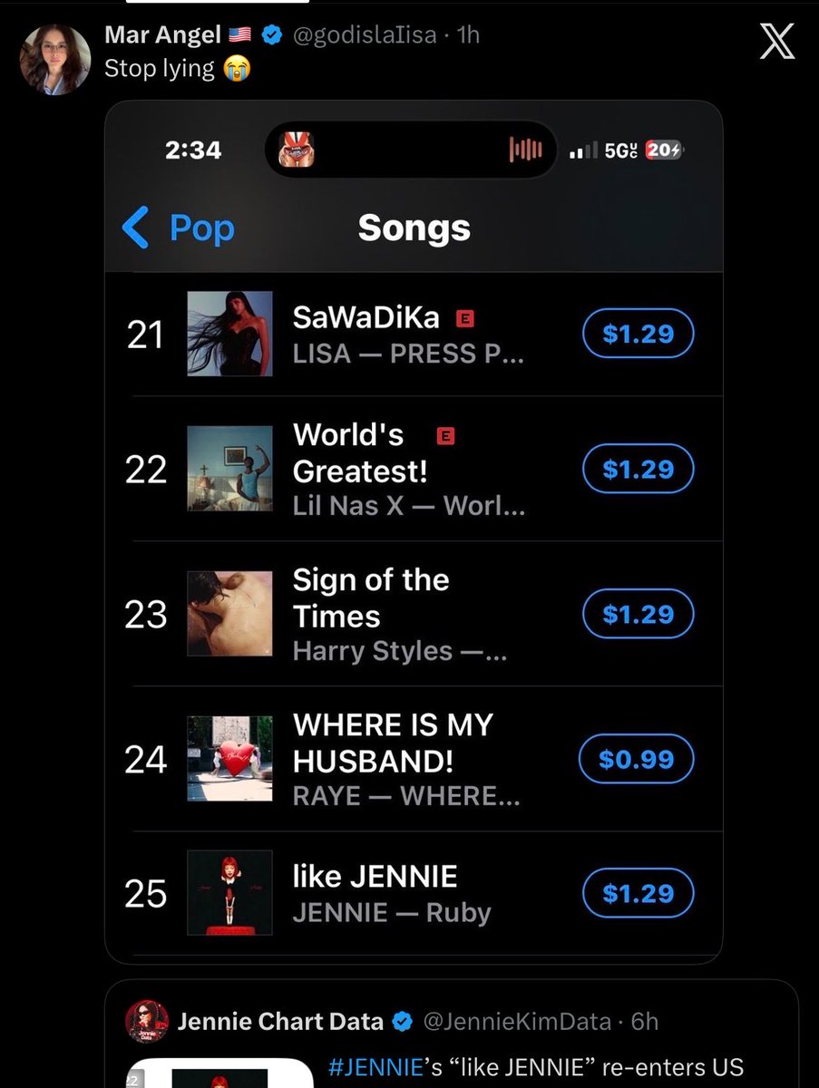 main96girl's tweet photo. the different hours are sending meeee lol there’s a reason why y’all weren’t quoting immediately, yall literally went and bought after seeing LJ on top and now with the newest update y’all barking , insecure losers https://t.co/OqyBPPlqSi