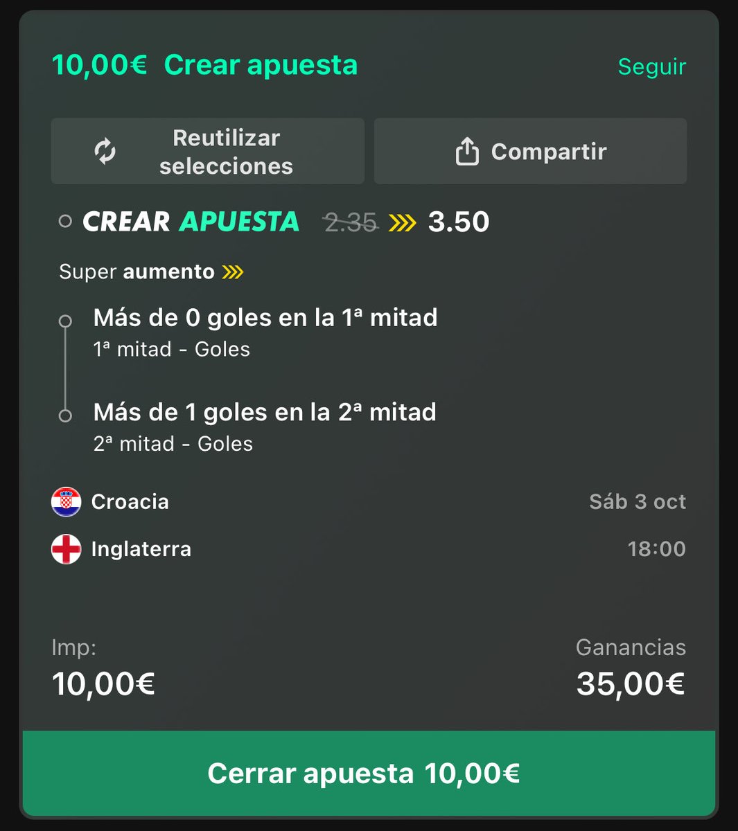 Al_FunnyBets_'s tweet photo. ‼️SUPERAUMENTOOO‼️

No va a entrar pero lo llevamos https://t.co/8dtkJNV7Ic