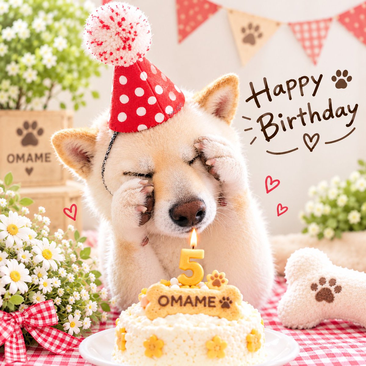 eeerikaooo3's tweet photo. おまめちゃん🐕お誕生日おめでとう！
5才も元気に
おなかいっぱい食べようね(＊ˊ艸ˋ)ｲﾋﾋ
#白豆柴 #まめしば #おまめ #わんこのいる生活 #柴犬ライフ https://t.co/qAlsnK9QKq