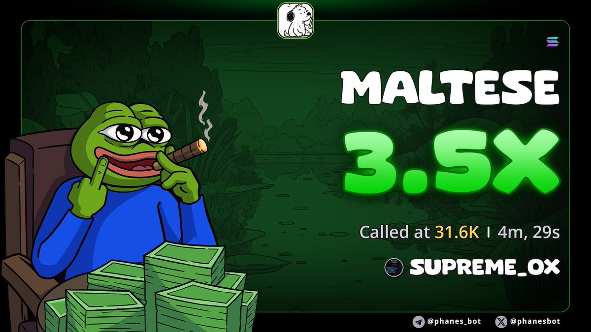 Supremex099's tweet photo. 3.5x call on $Maltese

4xqf4azFDVXLtw1XX7ehmhsLMFgSeee9bUaTNpYzpump https://t.co/FPF61fBWxc