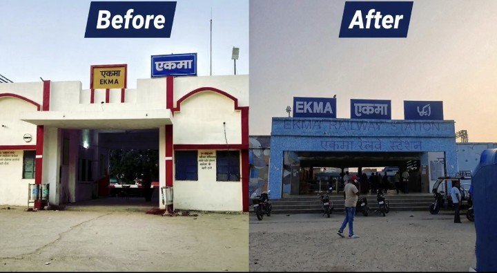 LalkarX's tweet photo. This isn’t just about one station in Saran Division. Have you forgotten Thawe, Gopalganj? The Amrit Bharat Station Scheme is a scam when it comes to Bihar. Stations in other states were made like palaces, while Bihar’s stations got only a superficial makeover. https://t.co/yY5W46ePSj