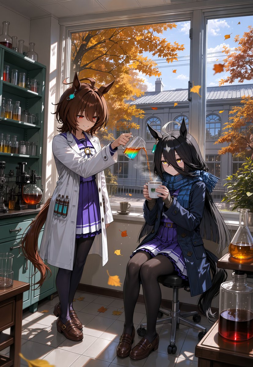 Iseriaqueen1st's tweet photo. ウマ娘 アグネスタキオン＆マンハッタンカフェ 【滋養強壮ドリンク】 https://t.co/TjpEhRq3w8