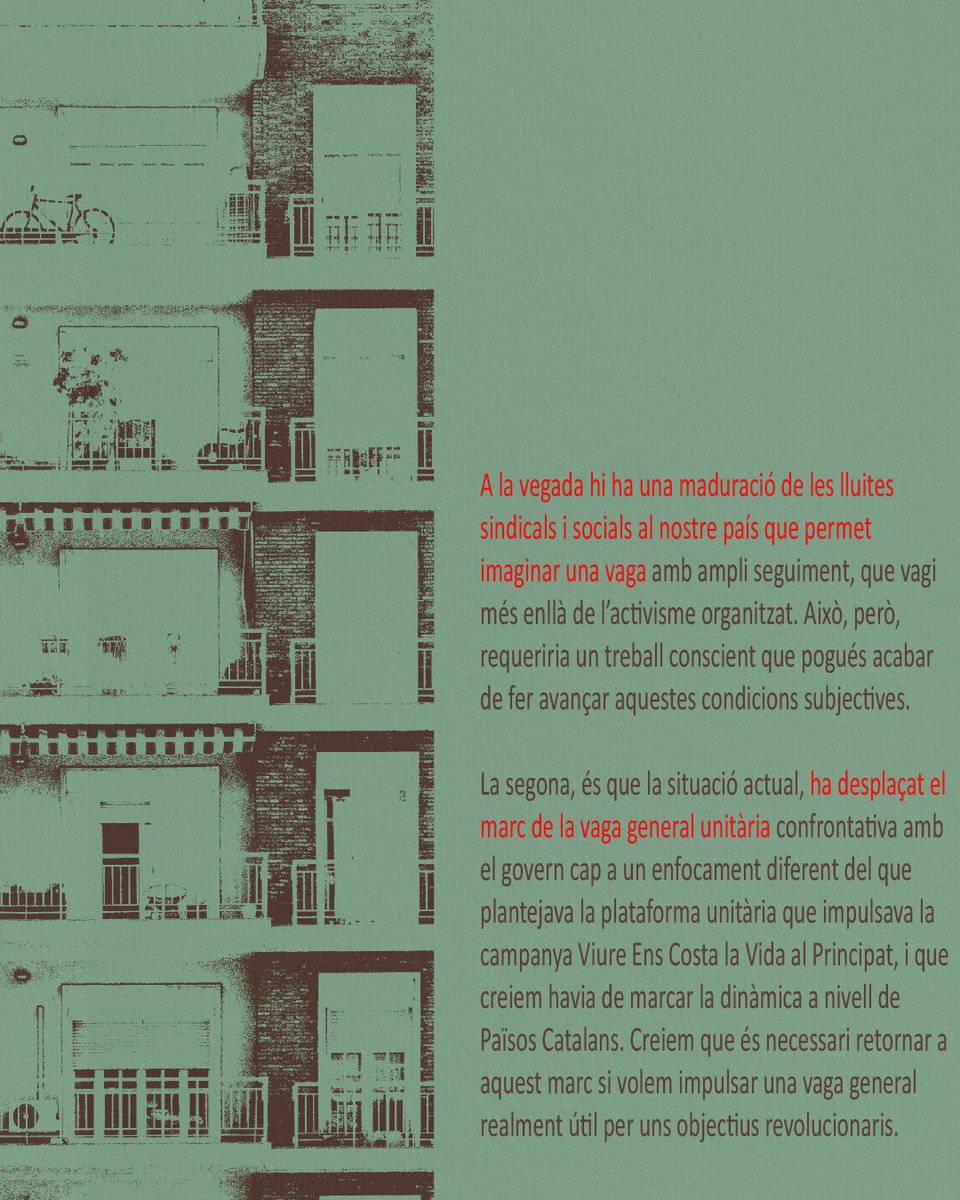 Endavant_OSAN's tweet photo. 📝 COMUNICAT | Cap a una vaga general per un habitatge i un feina dignes

Consideracions d'@Arran_jovent  i @Endavant_OSAN  al voltant de la conjuntura actual i la proposta de vaga general. https://t.co/IVzg4gT4M3