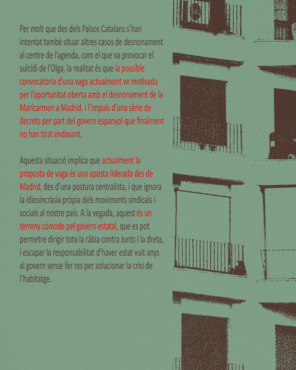 Endavant_OSAN's tweet photo. 📝 COMUNICAT | Cap a una vaga general per un habitatge i un feina dignes

Consideracions d'@Arran_jovent  i @Endavant_OSAN  al voltant de la conjuntura actual i la proposta de vaga general. https://t.co/IVzg4gT4M3