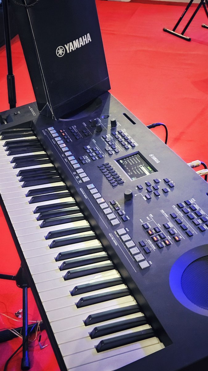 thetimwork's tweet photo. We made it...😬

Yamaha Africa launched two new keyboards jana, with Mutoriah and me on stage for the live demos.

Proud to have 🇰🇪 &amp; East African styles I programmed built into the keyboard PCM and available worldwide!

More on LinkedIn next week.💀 https://t.co/WUj47Wemc7