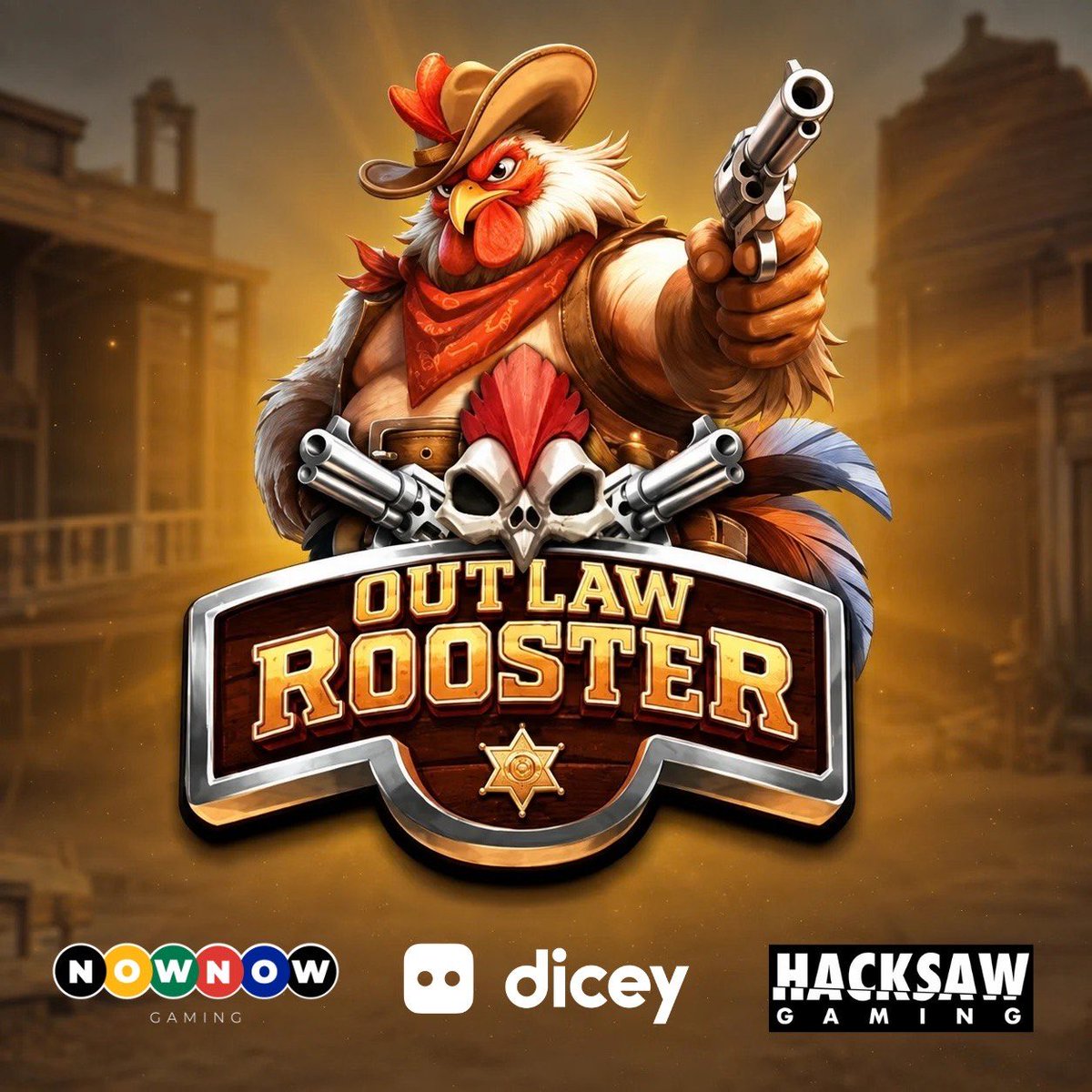 DiceyHQ's tweet photo. Outlaw Rooster by @hacksawgaming is now LIVE on Dicey 🐔 

Play it here today 👇 https://t.co/MQFxETi7Px