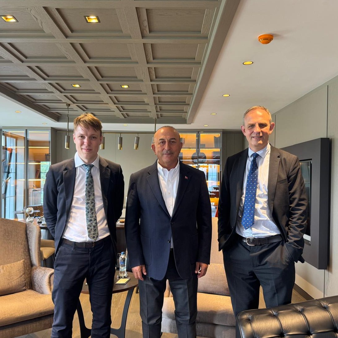 petermsies's tweet photo. @DrRadchenko and I received a very warm welcome in Ankara from H.E. Mevlüt Çavuşoğlu, Türkiye's Foreign Minister from 2014 to 2023. https://t.co/gbayolkuOO